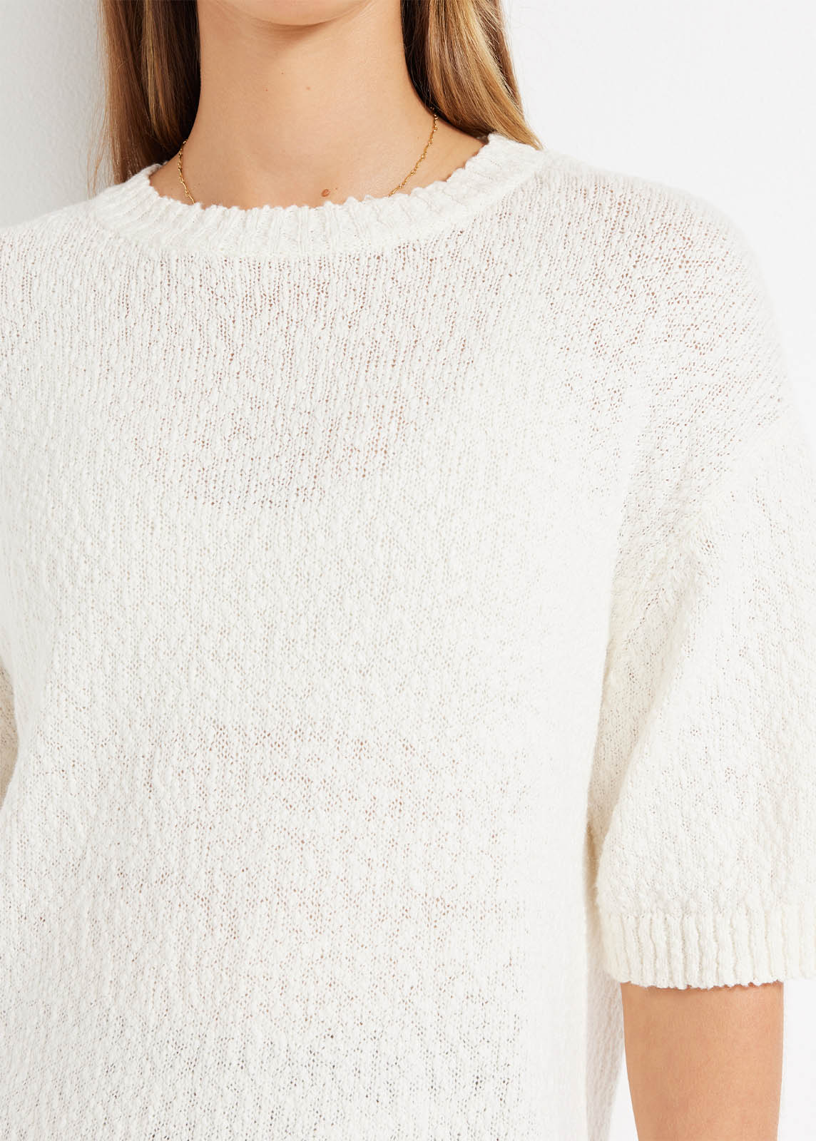 Summer Boucle Knit Tee