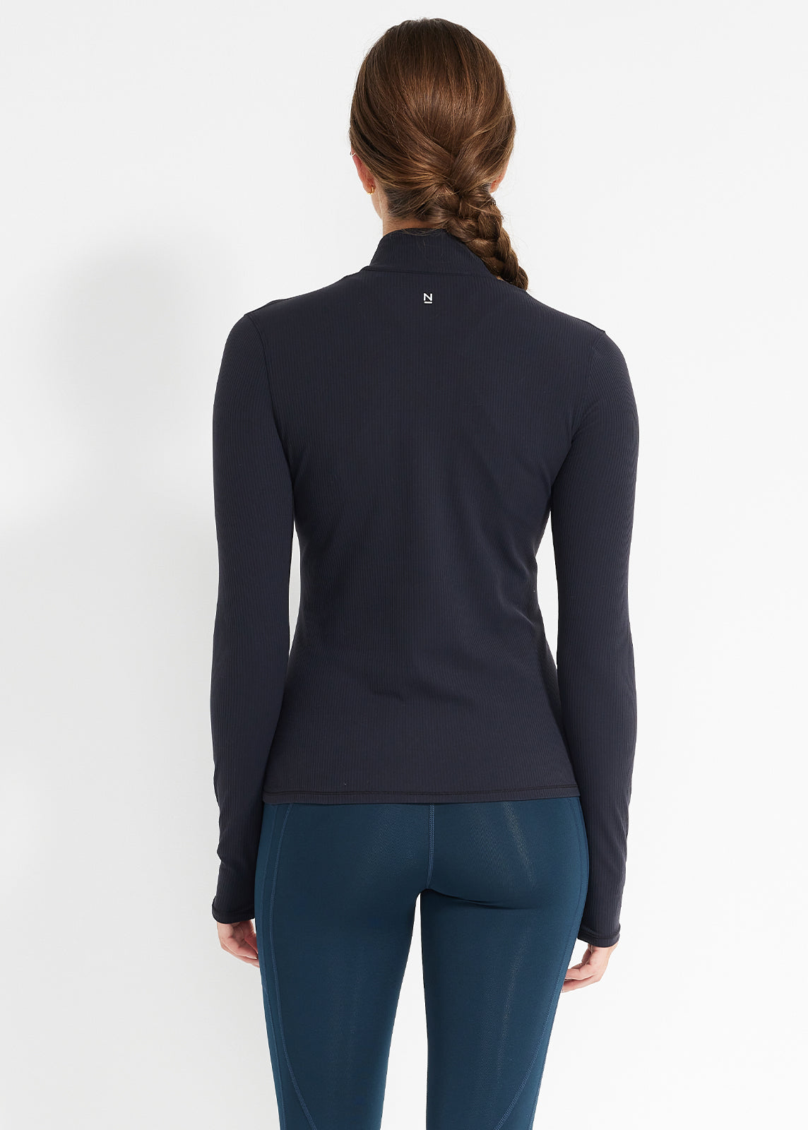Ribbed Cardio Long Sleeve 1/2 Zip