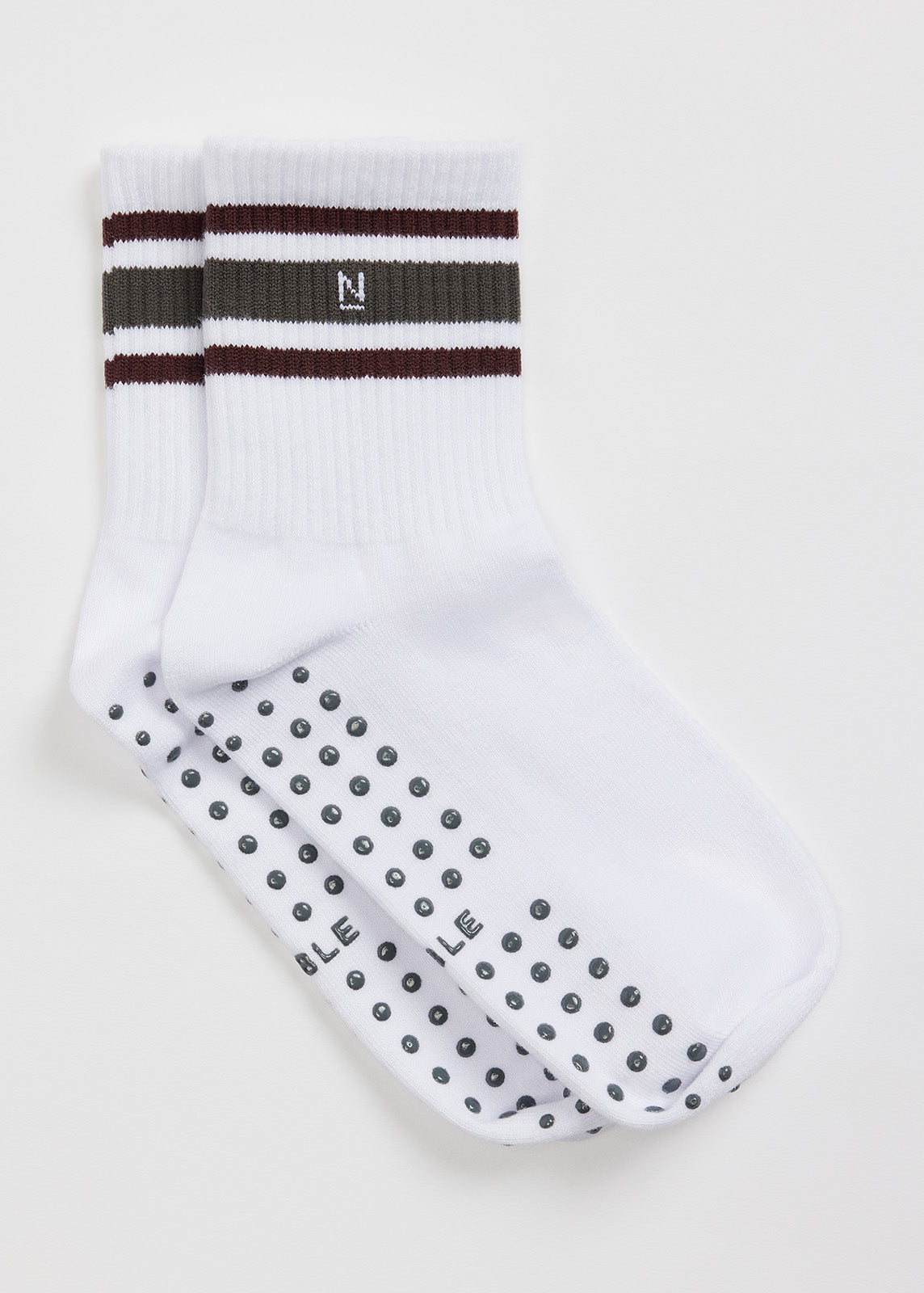 Grippy Stripe Quarter Sock