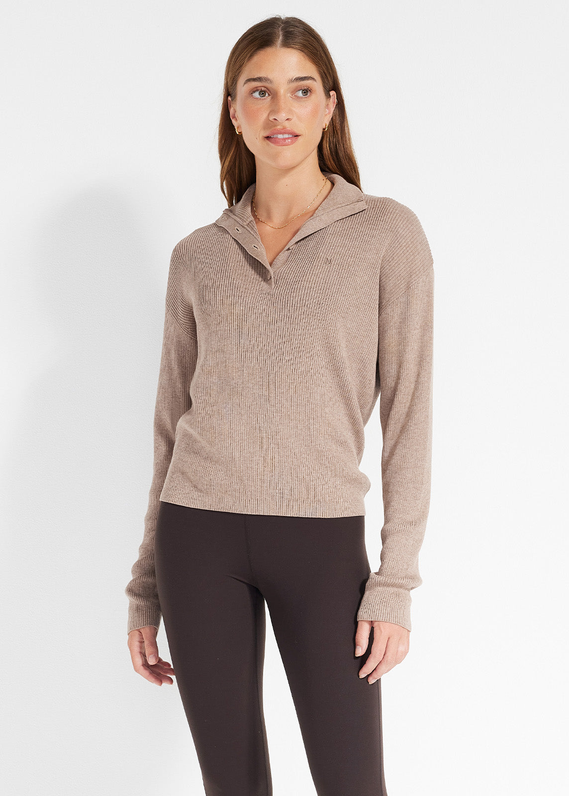 Snug Knit Ribbed Polo