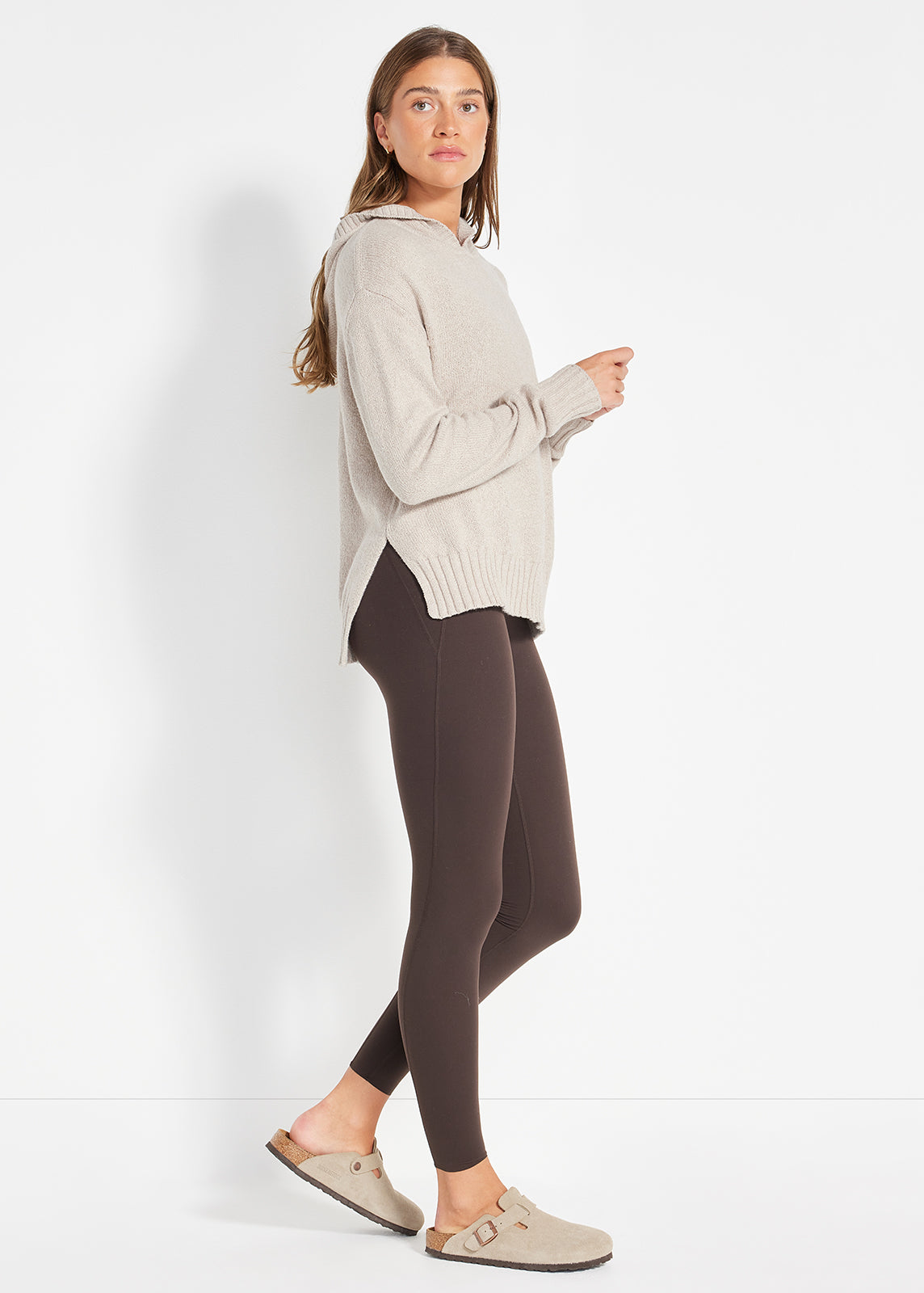 Relaxed Knit Hoodie