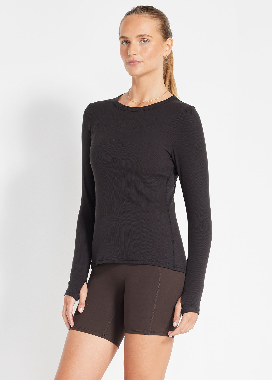 Essential Ribbed LS