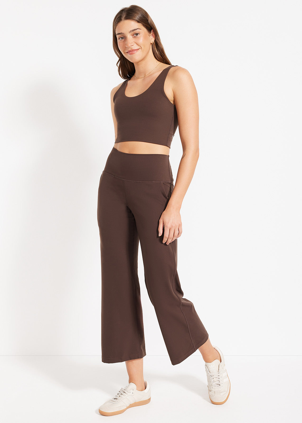In Motion Cropped Wide Leg Pant